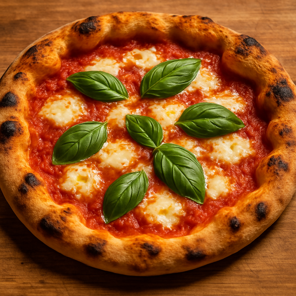 véritable pizza napolitaine prete à etre degusté