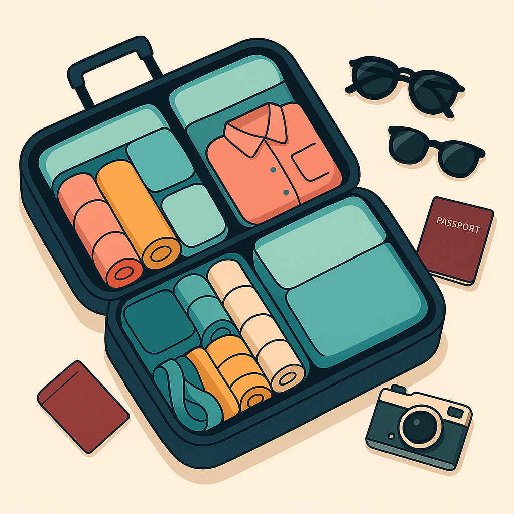 une valise bien organisé comment bien organiser sa valise
