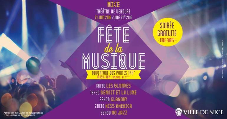 concert gratuit illustration fete de la musique à nice