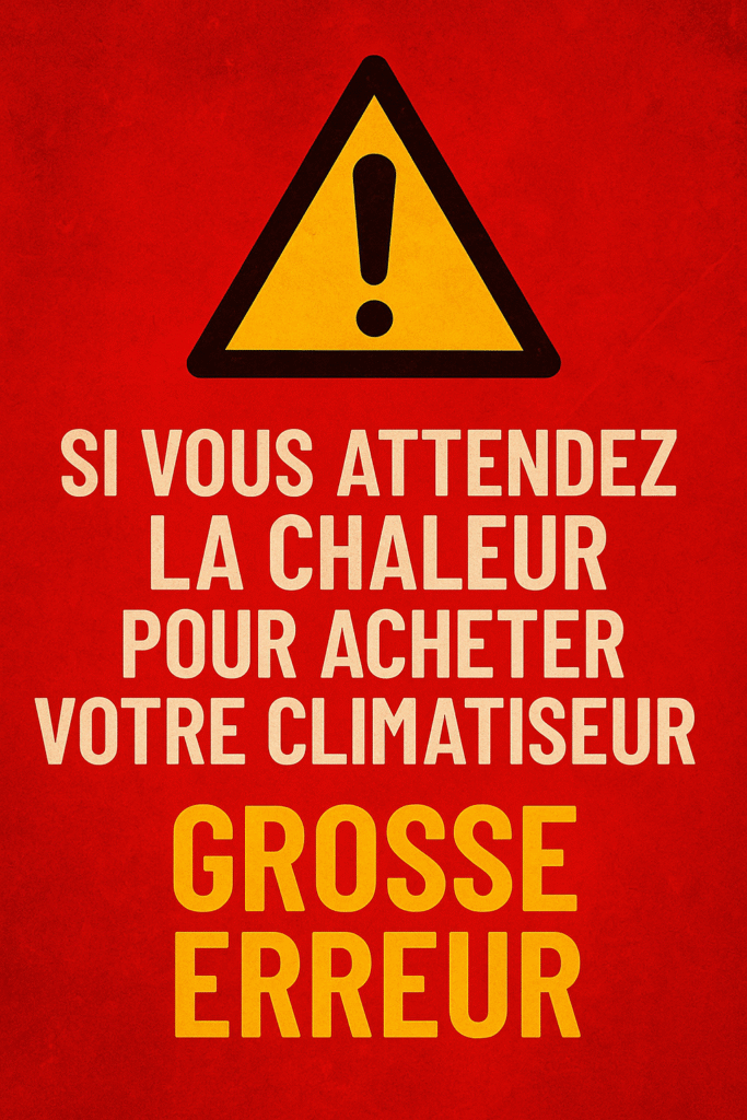 quand acheter sa clim : si vous attendez la chaleur pour acheter votre climatiseur grosse erreur voyez pourquoi