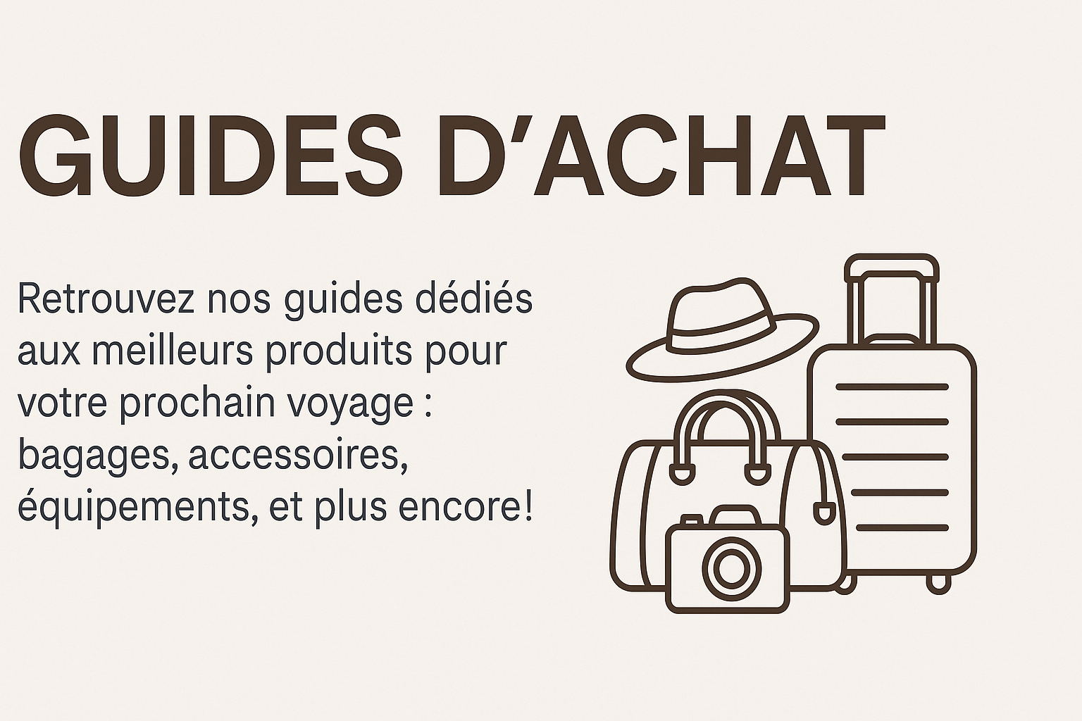 illustratin d'accessire de voyage guides achat voyageur